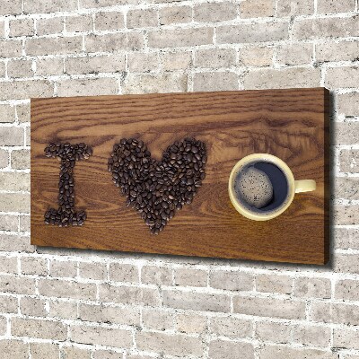 Canvas wall art I love coffee