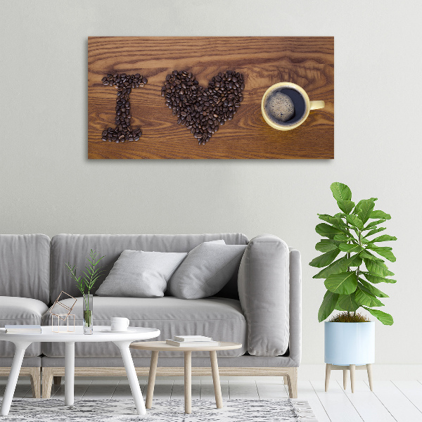 Canvas wall art I love coffee