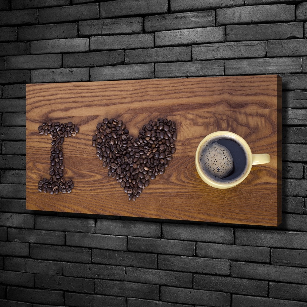 Canvas wall art I love coffee