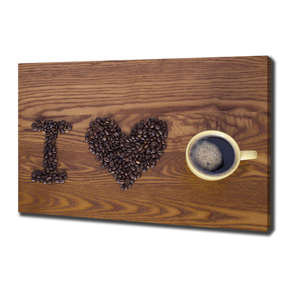 Canvas wall art I love coffee