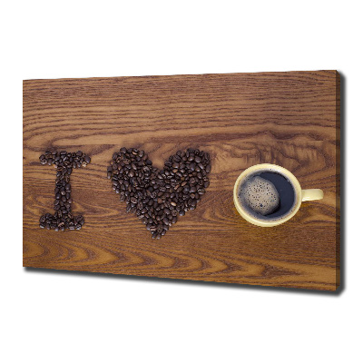 Canvas wall art I love coffee