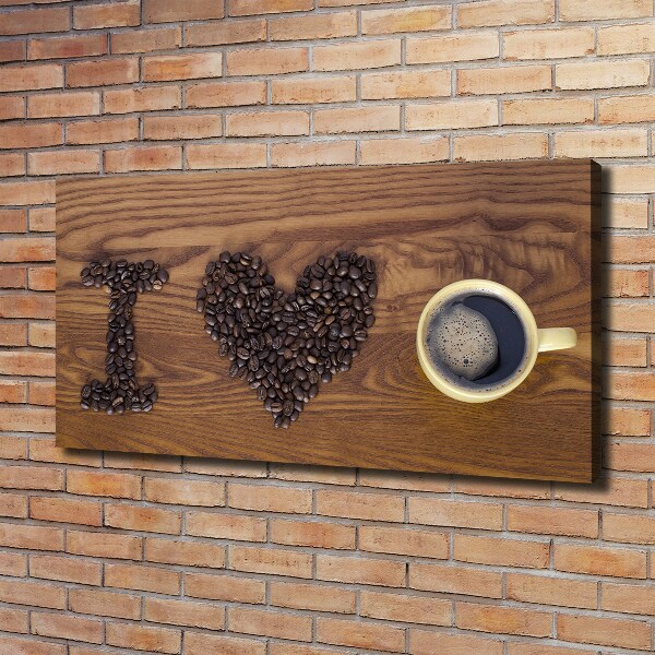 Canvas wall art I love coffee