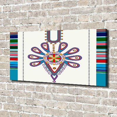 Canvas wall art Polish folk pattern