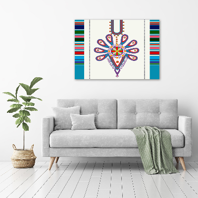 Canvas wall art Polish folk pattern