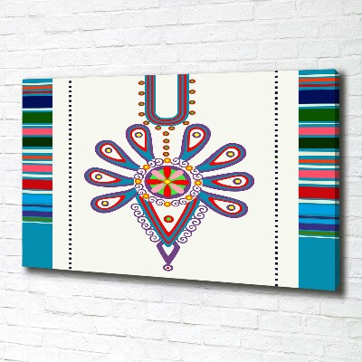 Canvas wall art Polish folk pattern