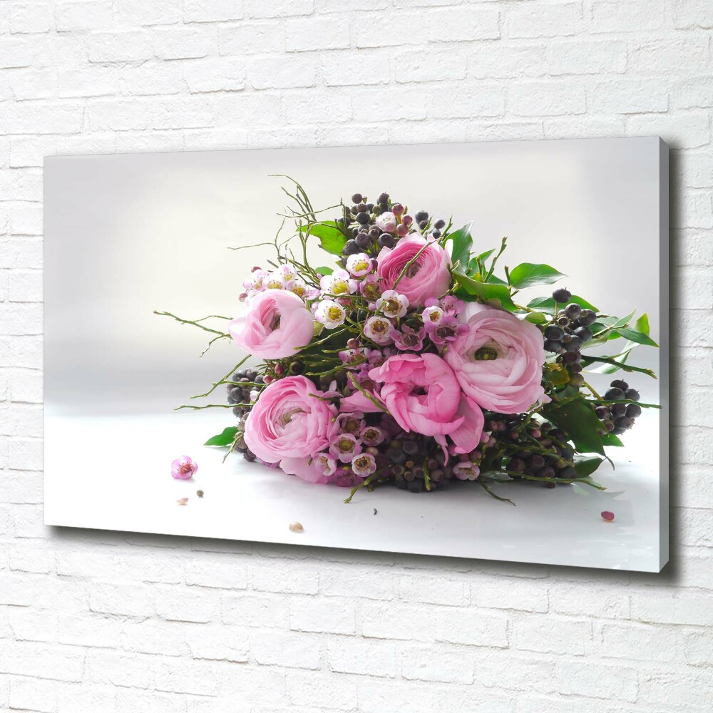 Canvas wall art Bouquet of roses