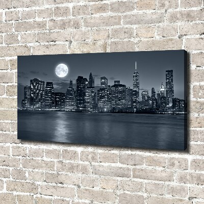 Canvas wall art New York at night