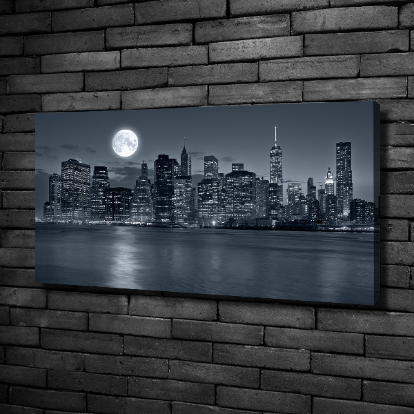 Canvas wall art New York at night