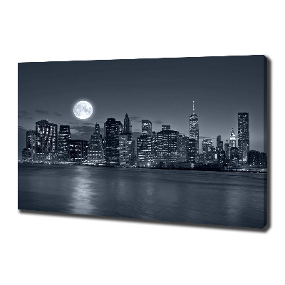 Canvas wall art New York at night