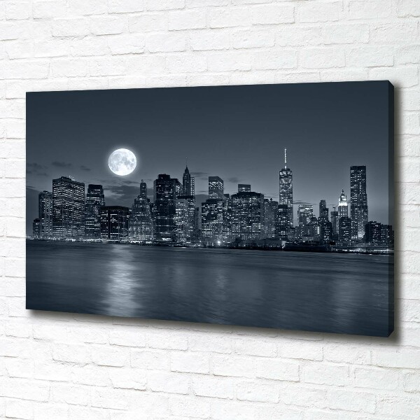 Canvas wall art New York at night