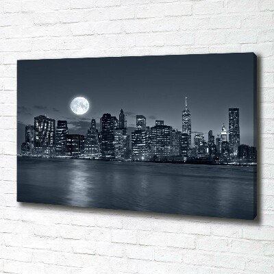 Canvas wall art New York at night