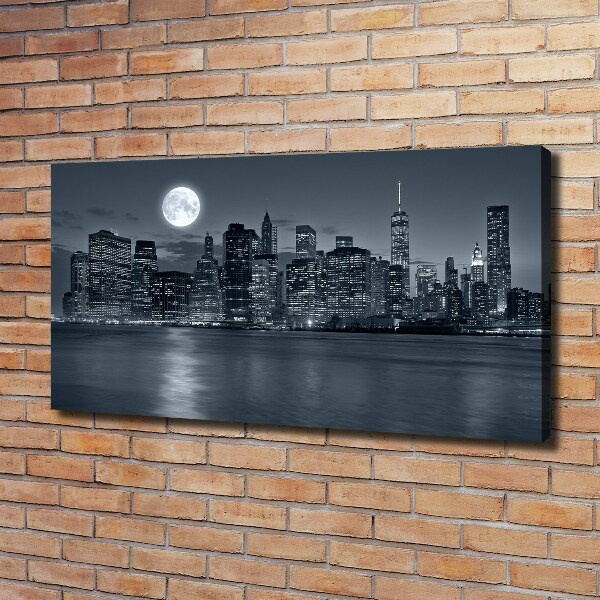 Canvas wall art New York at night