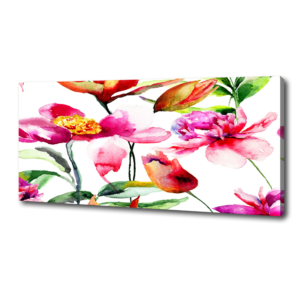 Canvas wall art Wild flowers