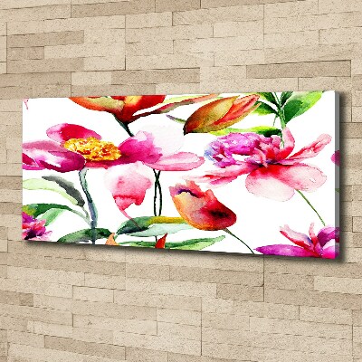 Canvas wall art Wild flowers