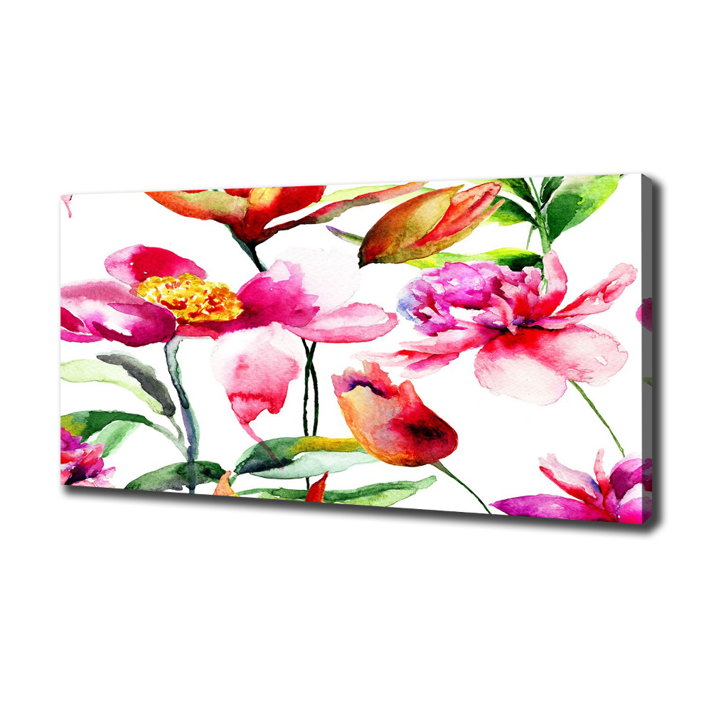 Canvas wall art Wild flowers