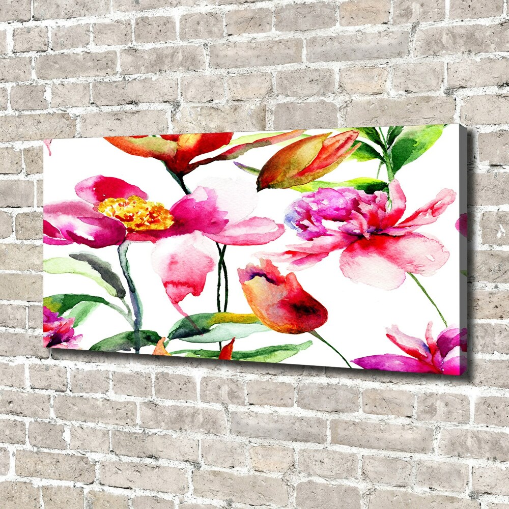 Canvas wall art Wild flowers