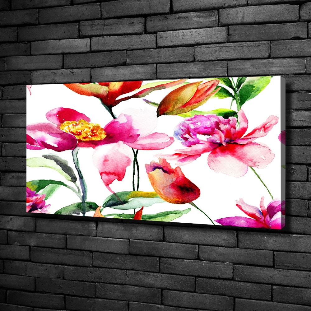 Canvas wall art Wild flowers