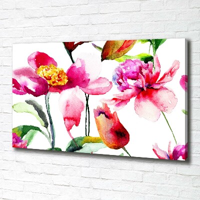 Canvas wall art Wild flowers