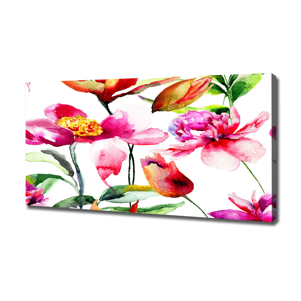 Canvas wall art Wild flowers