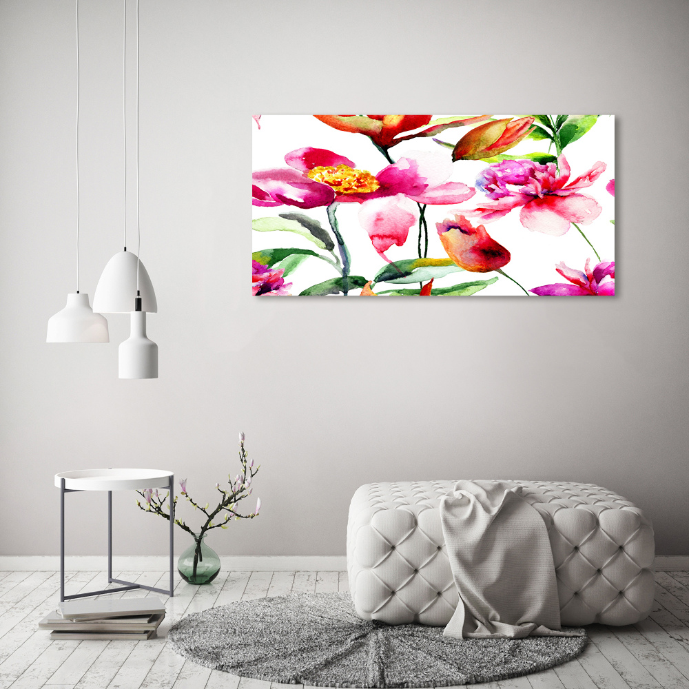 Canvas wall art Wild flowers