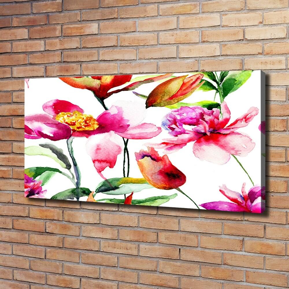 Canvas wall art Wild flowers