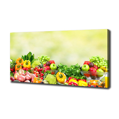 Canvas wall art Fruits and vegetables