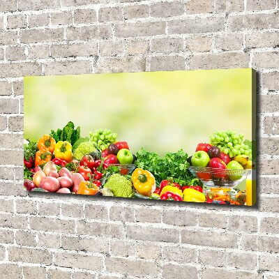 Canvas wall art Fruits and vegetables