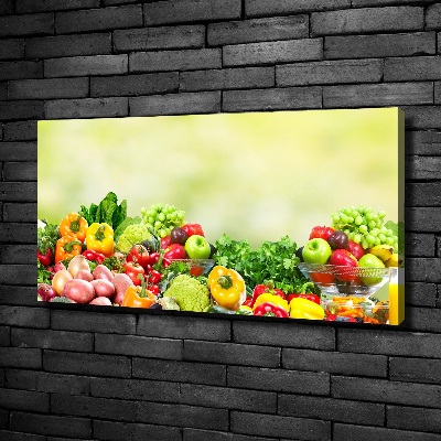 Canvas wall art Fruits and vegetables