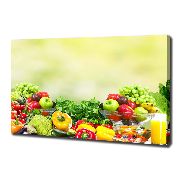 Canvas wall art Fruits and vegetables