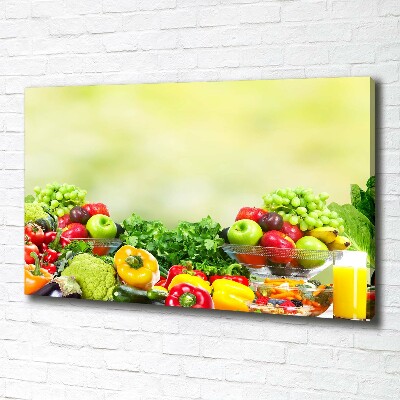 Canvas wall art Fruits and vegetables