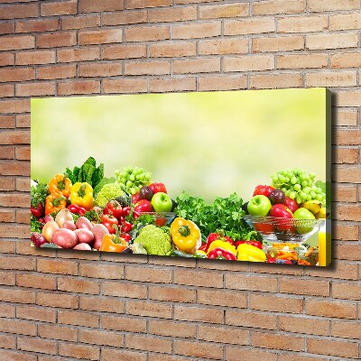 Canvas wall art Fruits and vegetables