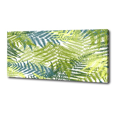 Canvas wall art Fern pattern