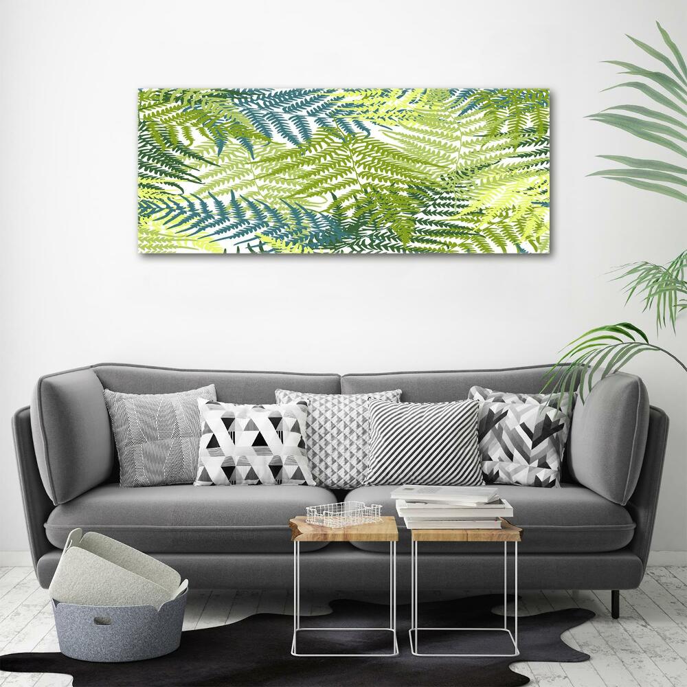 Canvas wall art Fern pattern