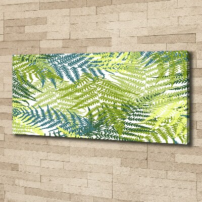 Canvas wall art Fern pattern