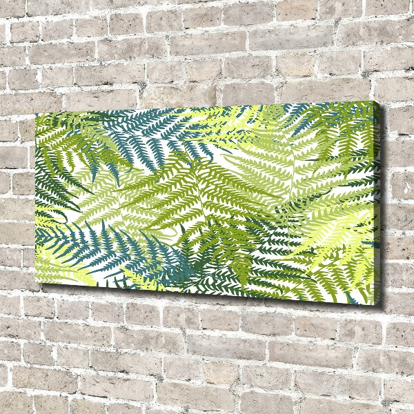 Canvas wall art Fern pattern