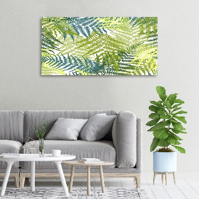 Canvas wall art Fern pattern