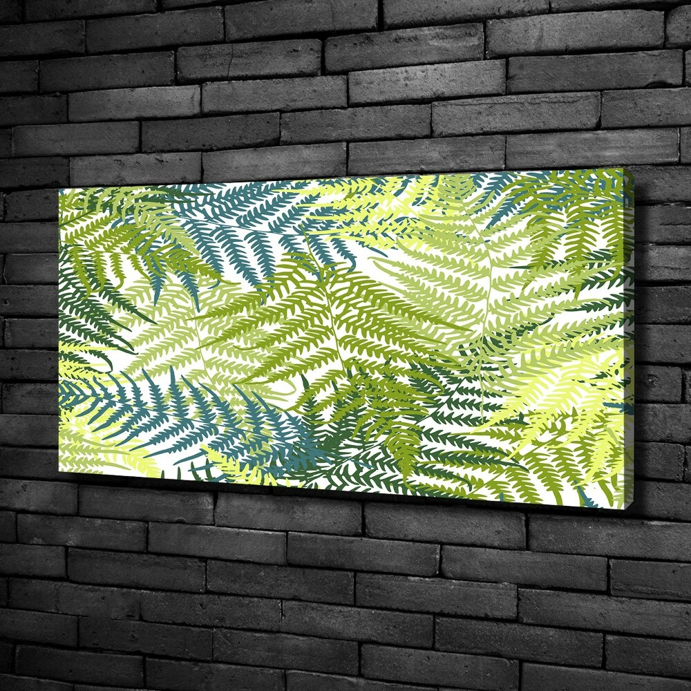 Canvas wall art Fern pattern