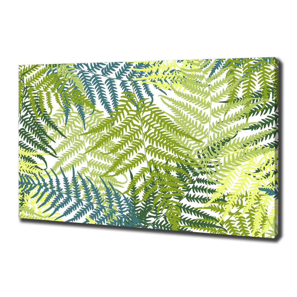 Canvas wall art Fern pattern