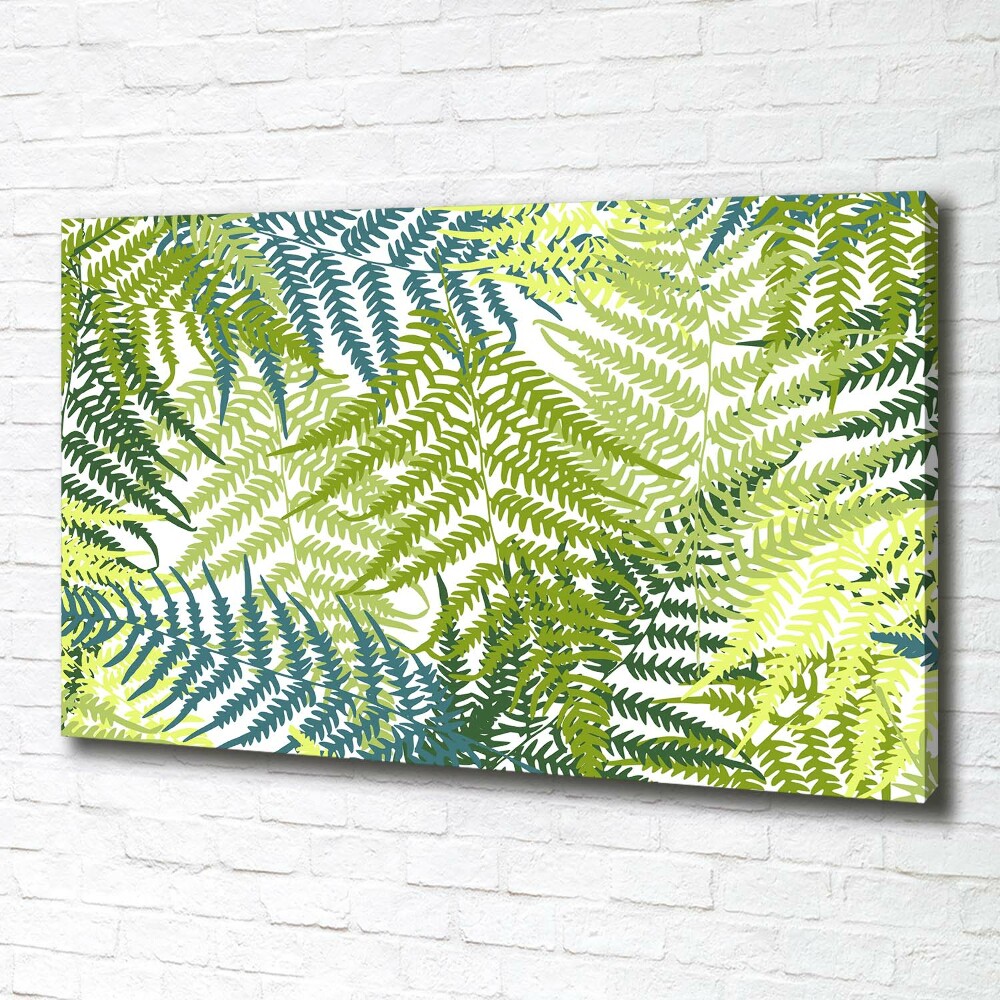 Canvas wall art Fern pattern