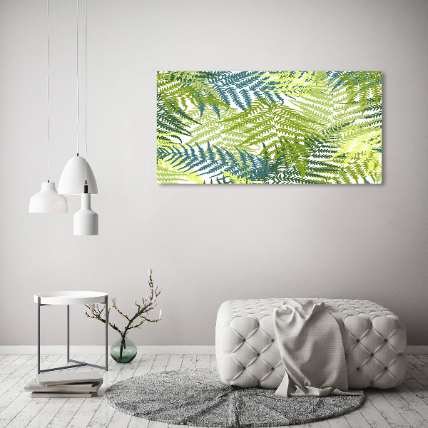 Canvas wall art Fern pattern