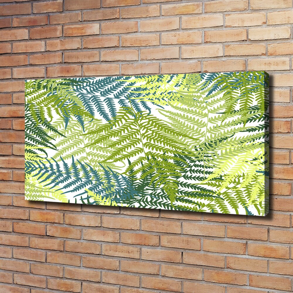 Canvas wall art Fern pattern