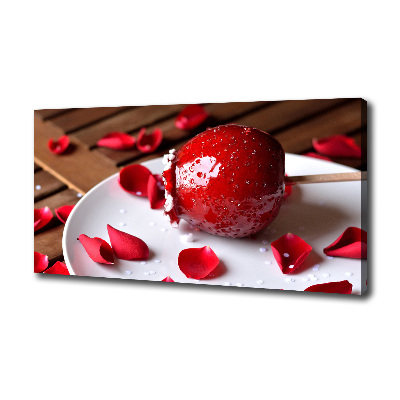 Canvas wall art Apple on a stick