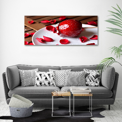 Canvas wall art Apple on a stick