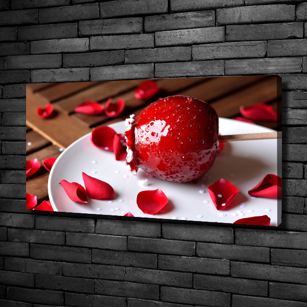 Canvas wall art Apple on a stick