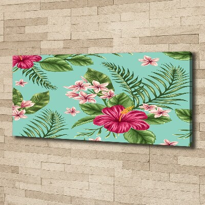 Canvas wall art Hawaiian flowers