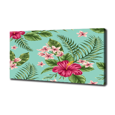 Canvas wall art Hawaiian flowers