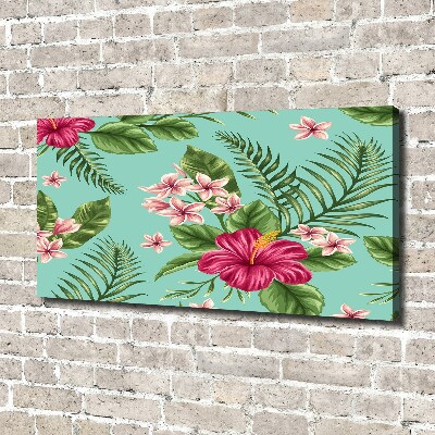 Canvas wall art Hawaiian flowers