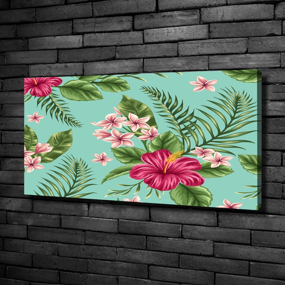 Canvas wall art Hawaiian flowers