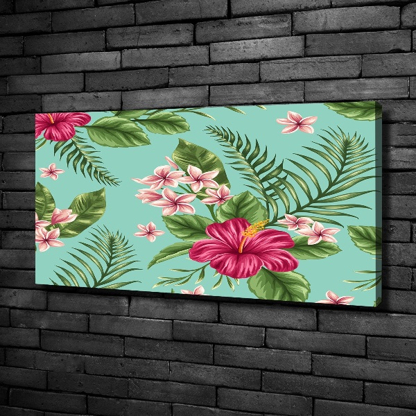 Canvas wall art Hawaiian flowers