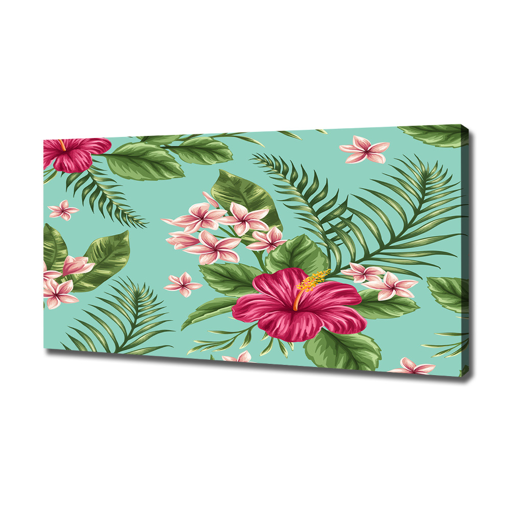 Canvas wall art Hawaiian flowers